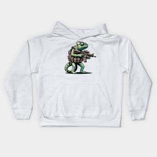 Tactical Cameleon Mastery Tee: Where Style Meets Stealth Kids Hoodie